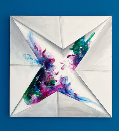 origami paradiso - a Paint Artowrk by Vera Vizzi