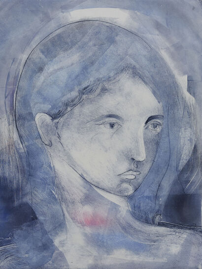 Madder root im Wind  - a Paint Artowrk by Donna Volta Newmen