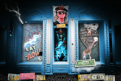 Blue Room - a Digital Graphics and Cartoon Artowrk by Ty Le Roux