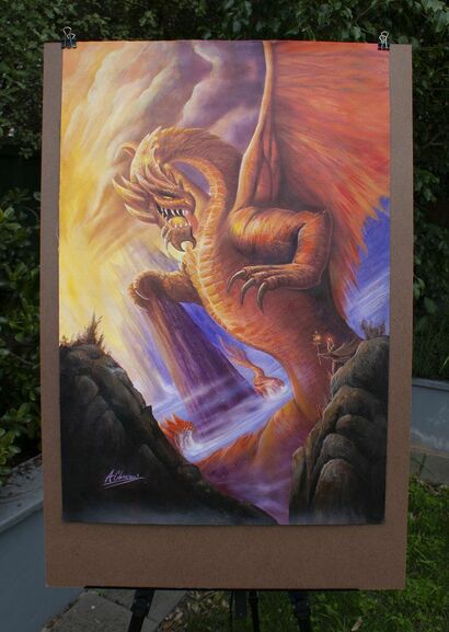 Titan Dragon - a Paint Artowrk by Anthony Christou