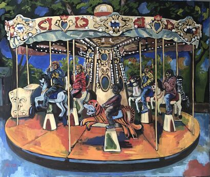 Carousel  - a Paint Artowrk by Irena Prochazkova