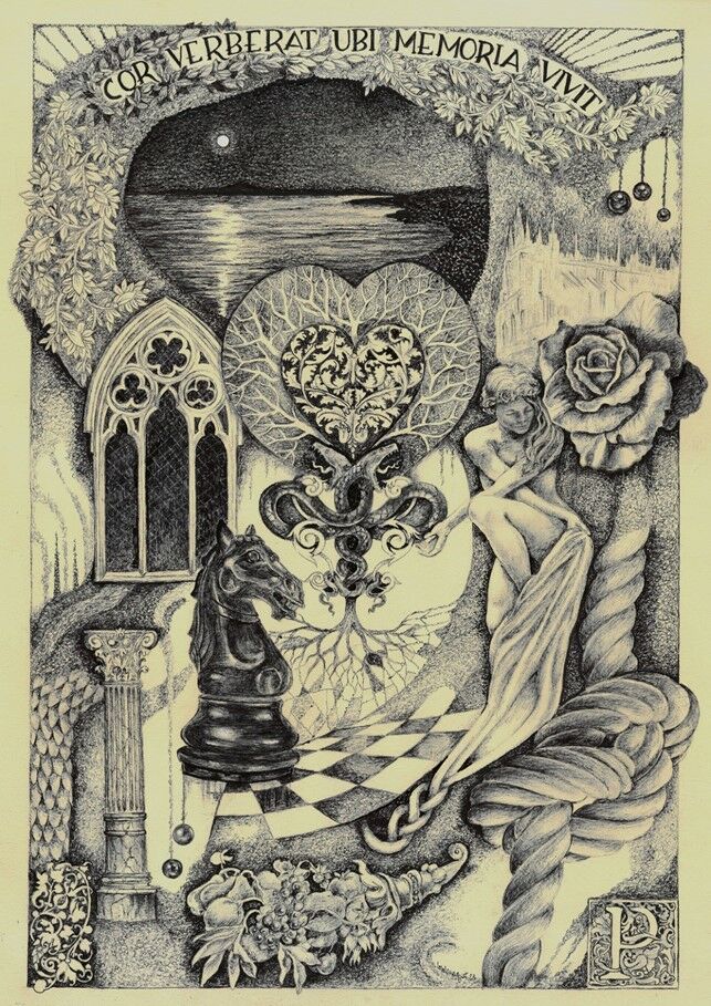 COR VERBERAT UBI MEMORIA VIVIT - a Paintings by loredana agresti