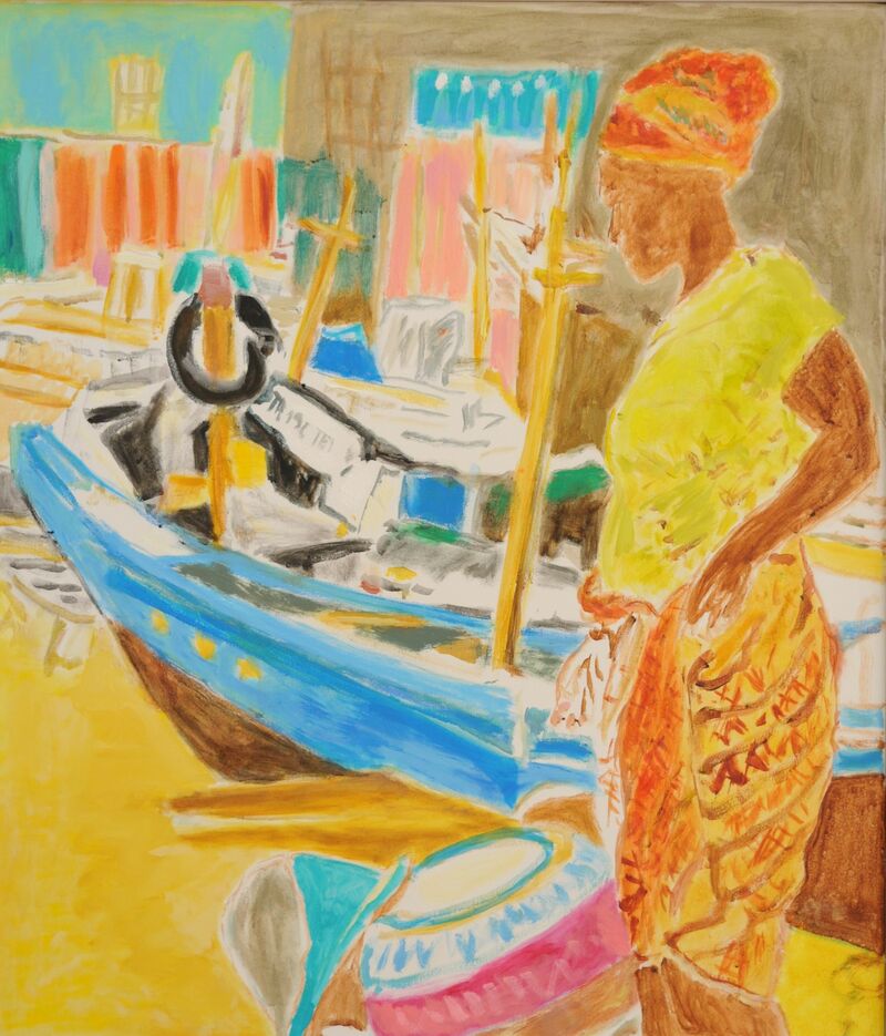 Fisherman's Wife with Pot - a Paint by Susanne Kamps
