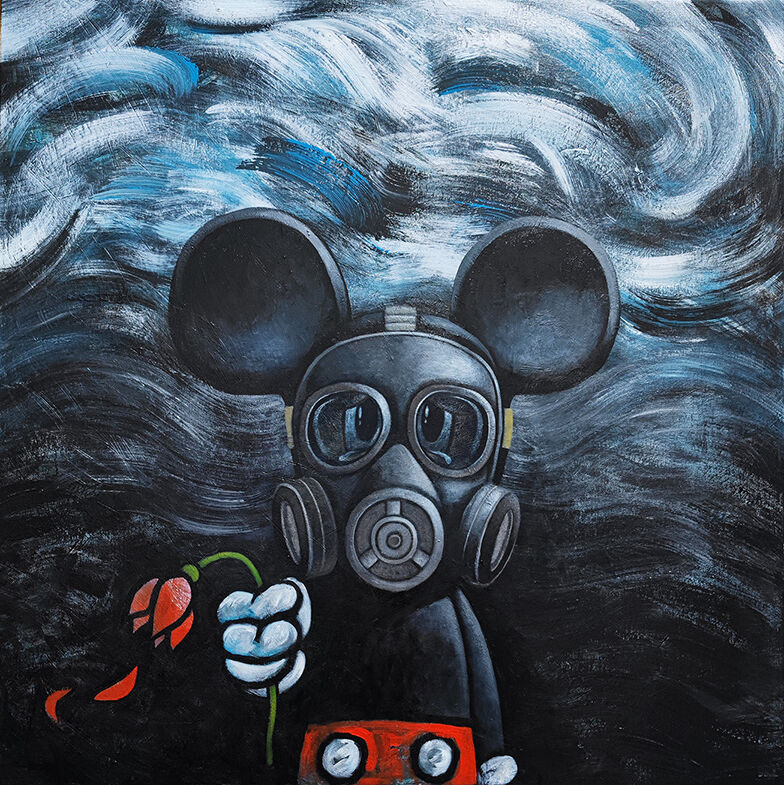 Mickey's Frustration - a Paint by Michael Kwong