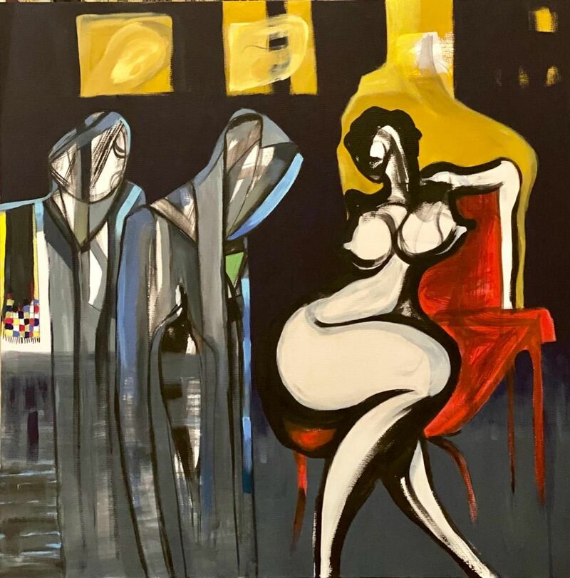 Human Spaces #6 - a Paint by Prof. Shangal Hassan