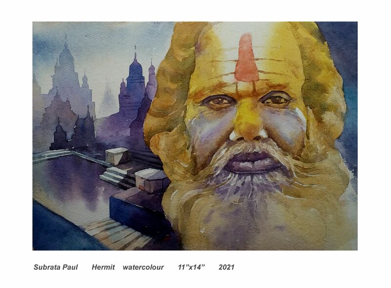 Hermit - a Paint by Mr. Paul or painter babu
