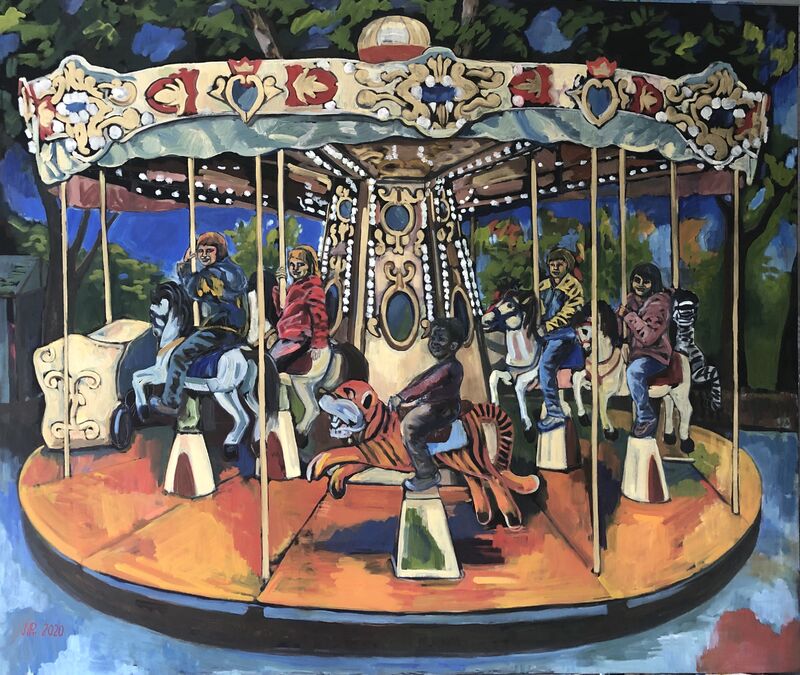 Carousel  - a Paint by Irena Prochazkova