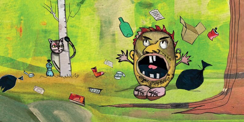 the waste monster  - a Digital Graphics and Cartoon by Maja