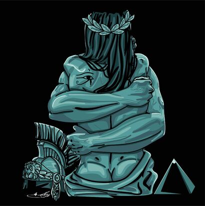Antonio e Cleopatra  - A Digital Art Artwork by Luigi Gallo