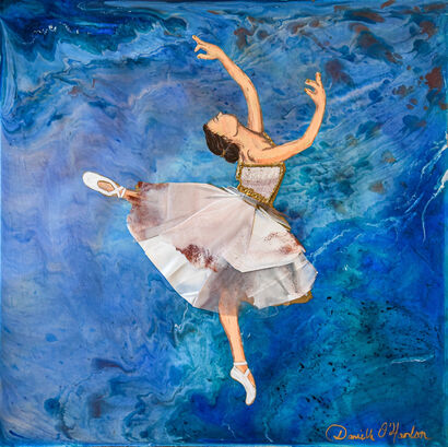 Illuminating Ballet Odette  - A Paint Artwork by Danielle O'Hanlon