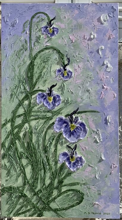Iris germanico - a Paint Artowrk by Monica Di Primio