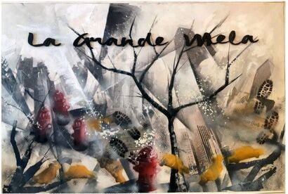 La grande mela - A Paint Artwork by Francesca Marziani