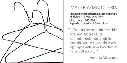 MATERIA MA(t)CERIA - a Sculpture & Installation Artowrk by Francesca Panetta