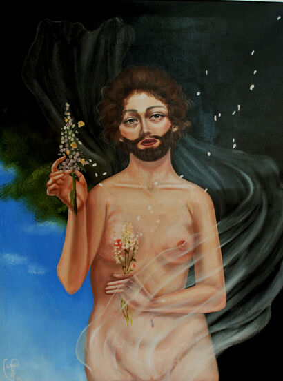 Bearded Venus - A Paint Artwork by Ana La Cadena