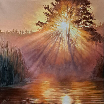 The burning Tree - a Paint Artowrk by TomSi