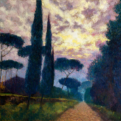 Tramonto sull’Appia Antica - A Paint Artwork by Paolo Savegnago