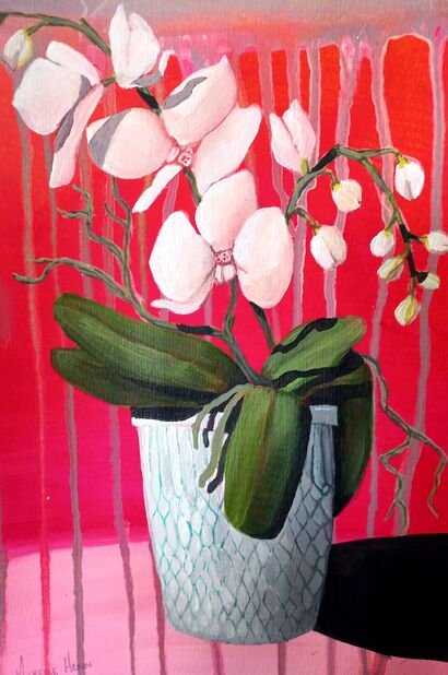 Orchid  - A Paint Artwork by Michelle Henn