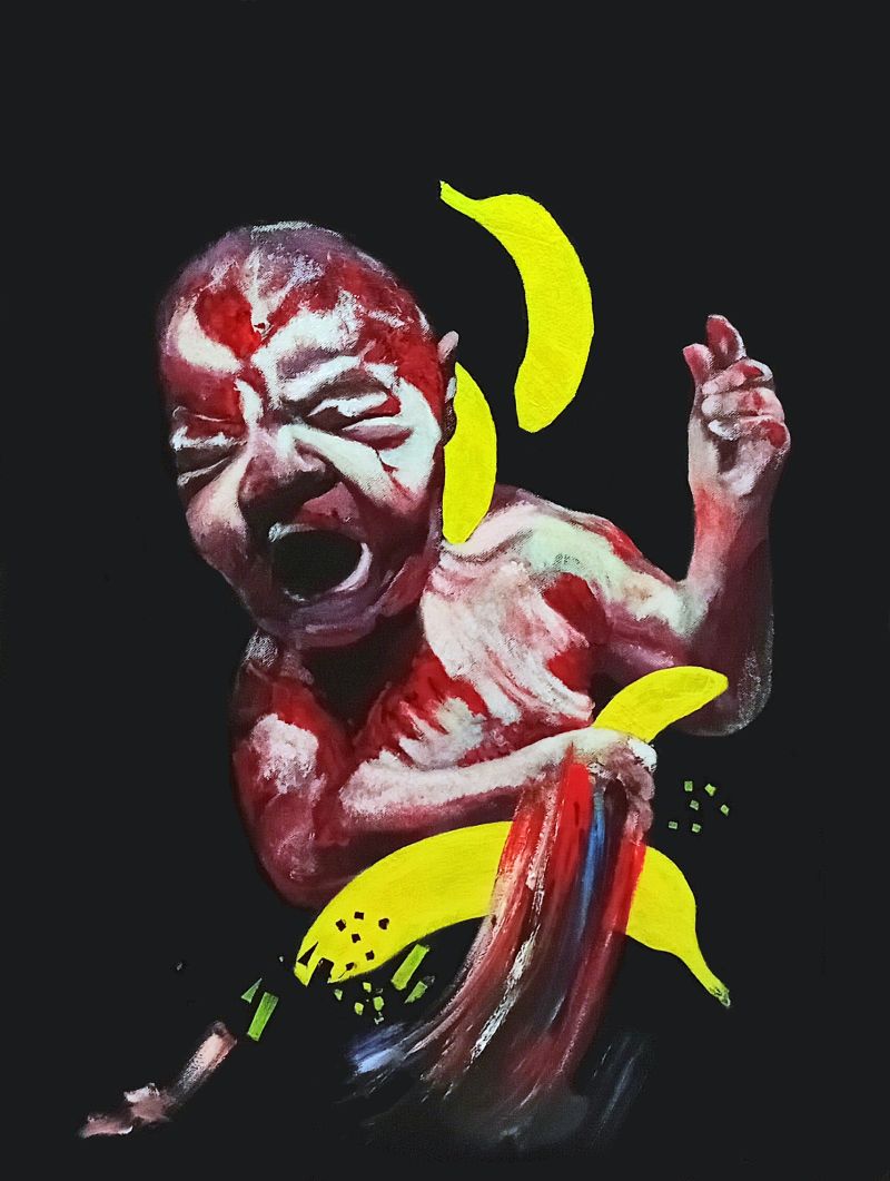 Savator Mundi 2 - a Paintings by Konstantin Tselikas