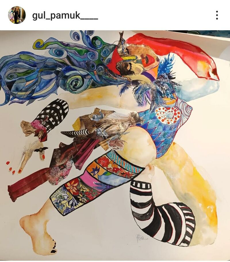 Dance of chrysalide  - a Paintings by Gul  PAMUK 