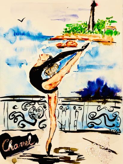 Biarritz - A Paintings Artwork by Doris D