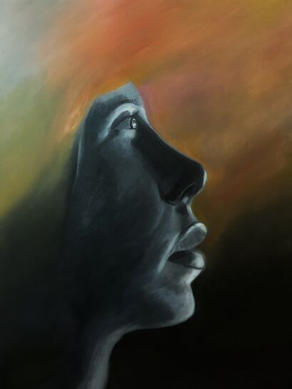 The dreaming woman - a Paint Artowrk by Lina  Tarek
