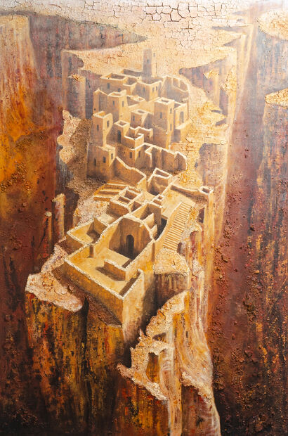 Rovine sul canyon II - a Paint Artowrk by Jacopo Berlendis