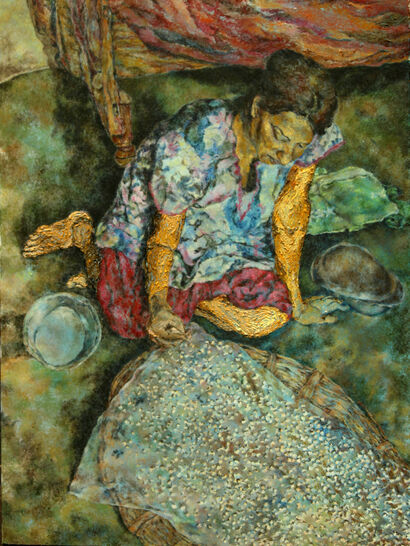 'Indian maid - A Paint Artwork by Shalaka Shende