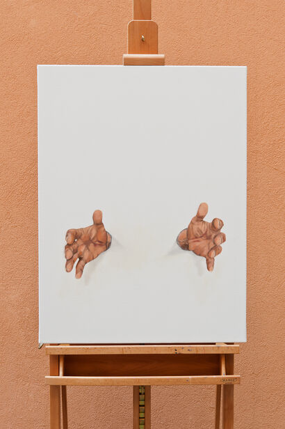 emerging figures: the denied hug - A Paint Artwork by carlodonfelipe