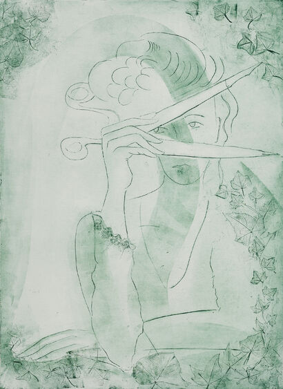 Wache  - a Paint Artowrk by Donna Volta Newmen