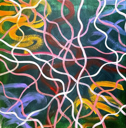 Pink Waves - a Paint Artowrk by Joei 