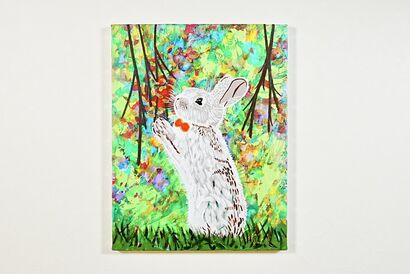 The Innocent Rabbit\'s Secret Garden - a Paint Artowrk by HsunArt