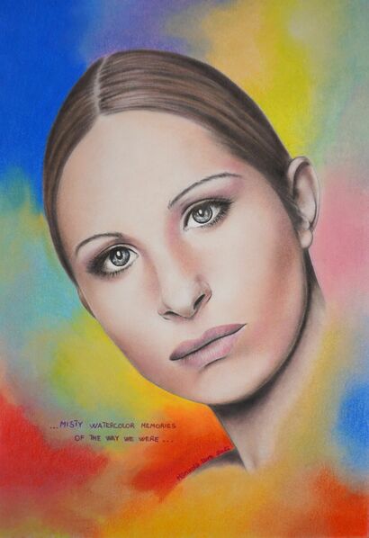 Barbra Streisand - a Paint Artowrk by MANUELA DORE