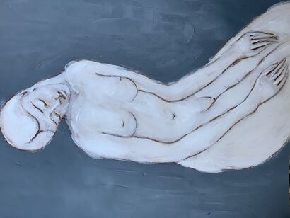 Donna nuda 2 - a Paint Artowrk by Cinzia Romeo