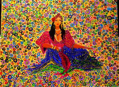 Gypsy Woman - a Paint Artowrk by Salome Chelidze