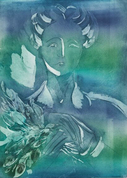 Veranda  - a Paint Artowrk by Donna Volta Newmen