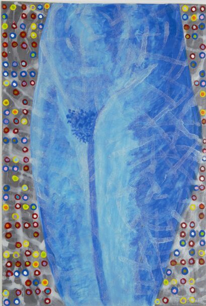 Blueberry Woman - A Paint Artwork by John Dobson
