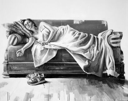 WOMAN 03 - a Paint Artowrk by EMANUELE GARLETTI