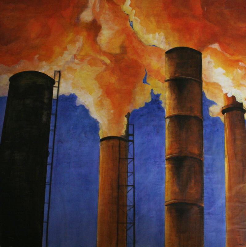 Ciminiere a colori - a Paintings by Daria Lincetto