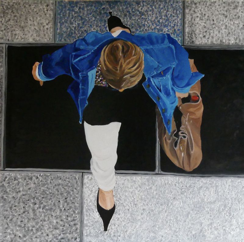 Parisian 5 - a Paintings by Belaubre Yves