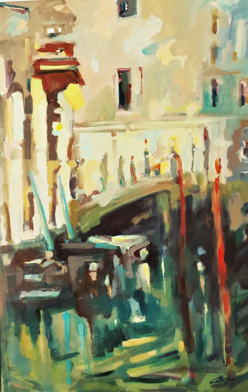  Venezia sera a campo Apostoli - a Paint by gianpaolo callegaro