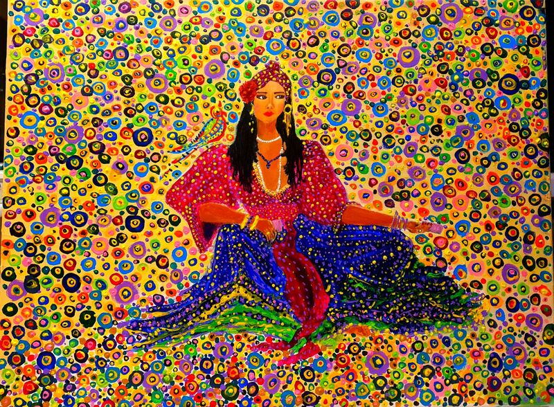 Gypsy Woman - a Paint by Salome Chelidze