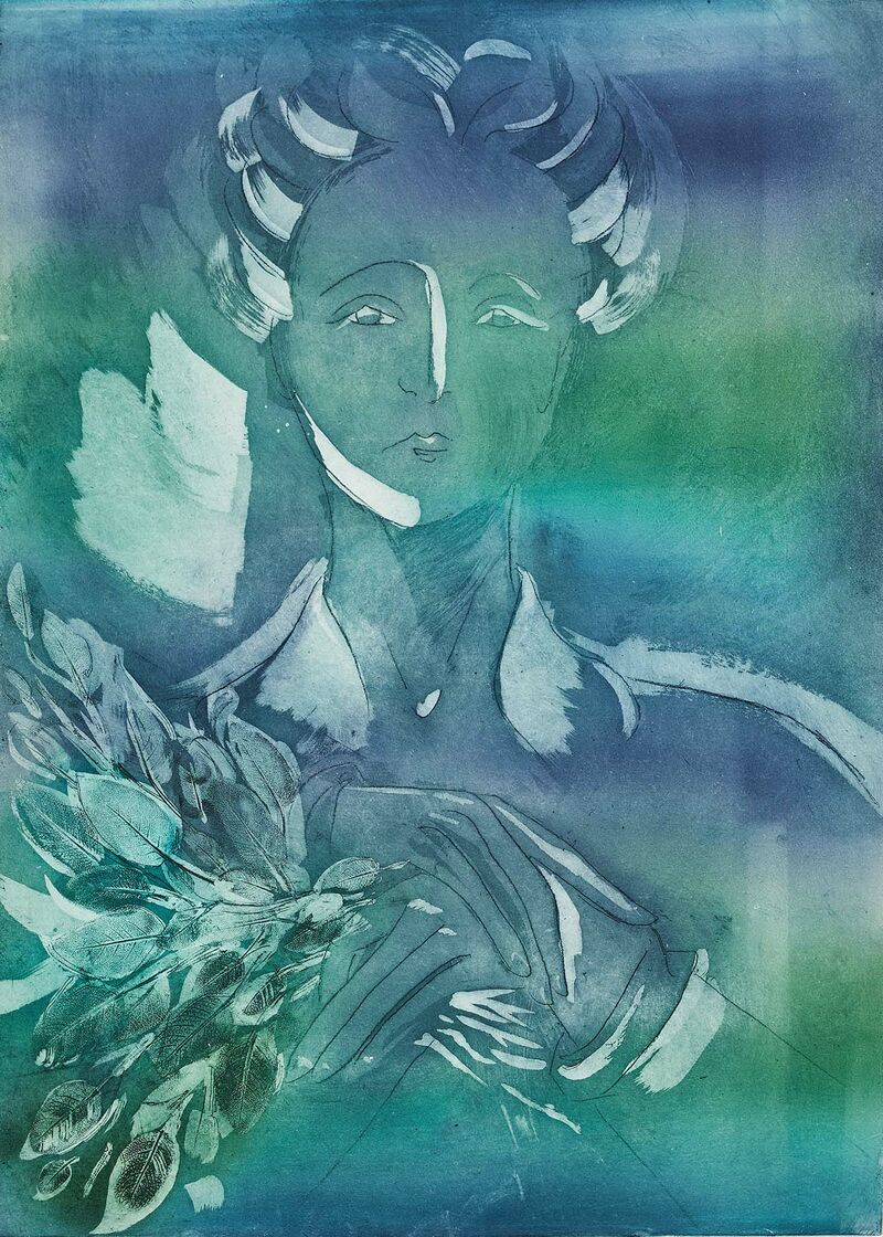 Veranda  - a Paintings by Donna Volta Newmen