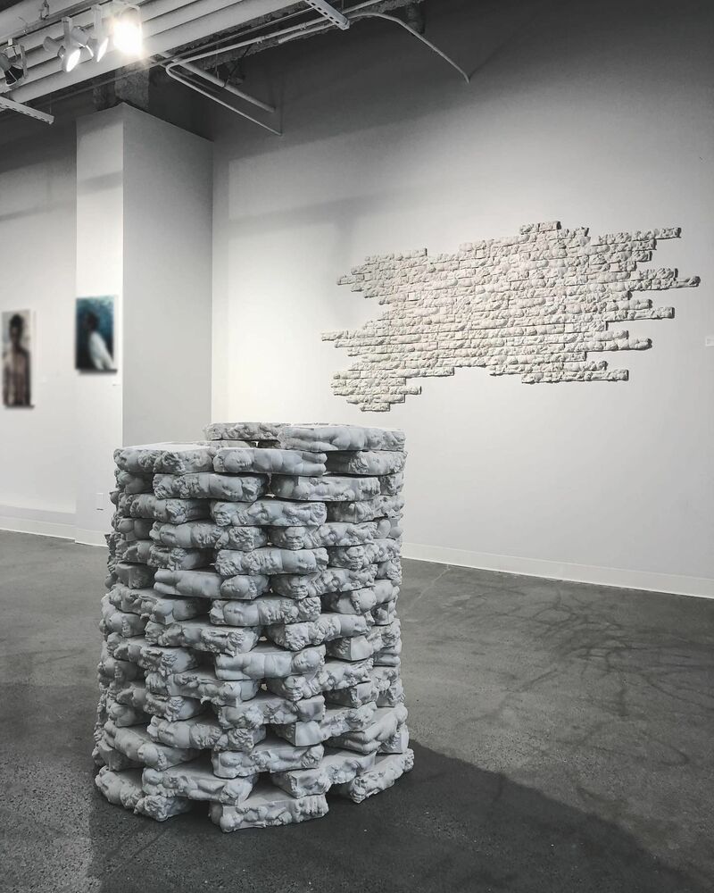 Buried In Time_The Bones (bricks) - a Sculpture & Installation by yoyo