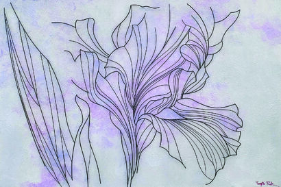 Essence of  iris - a Paint Artowrk by Yongho Park