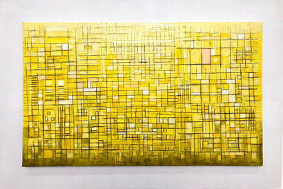 Composition in Yellow - a Paint Artowrk by Lorenzo Erba