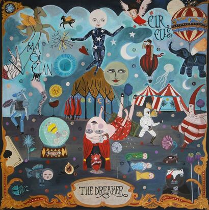 THE DREAMER - A Paint Artwork by Rosalba Critelli