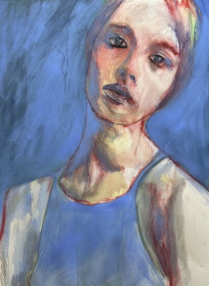 Blue - a Paint Artowrk by Soheil  Nassiri