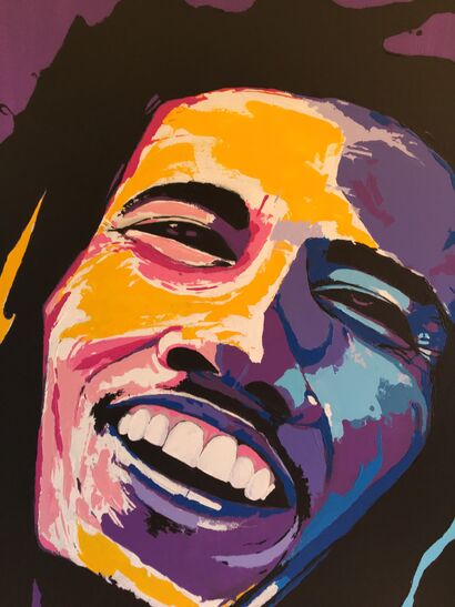 Bob Marley - a Paint Artowrk by Rita Hisar