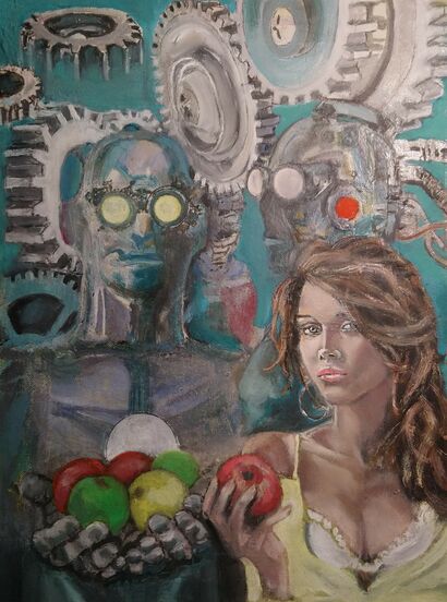 Robot in Love - a Paint Artowrk by Roberto Gili