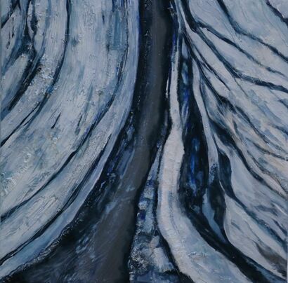 Mountain Glacier - A Paint Artwork by Irma Hofer